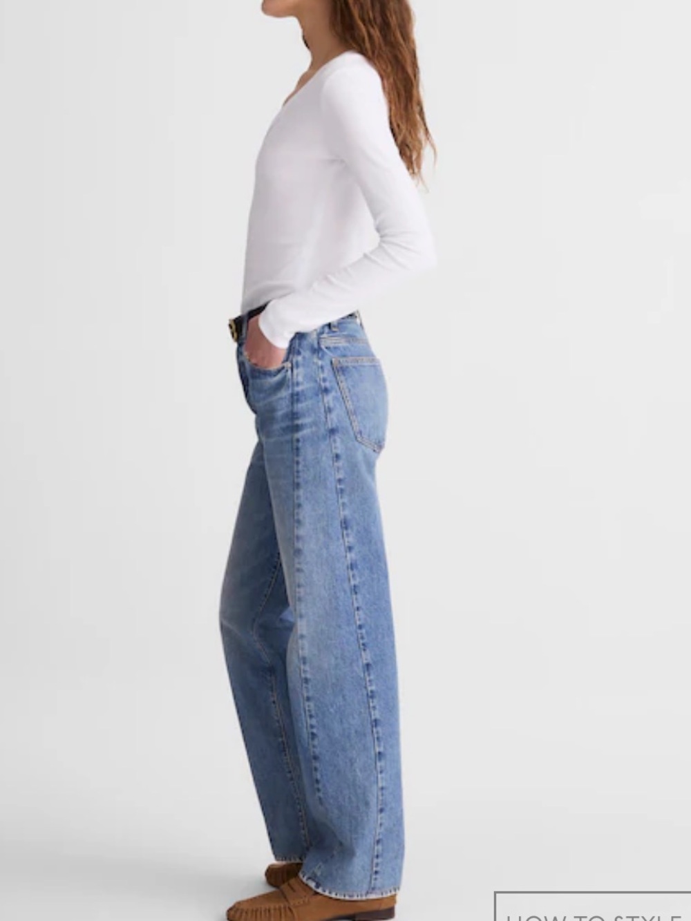 Madewell Light Pieced Barrel-Leg Jeans - Picture 2 of 9